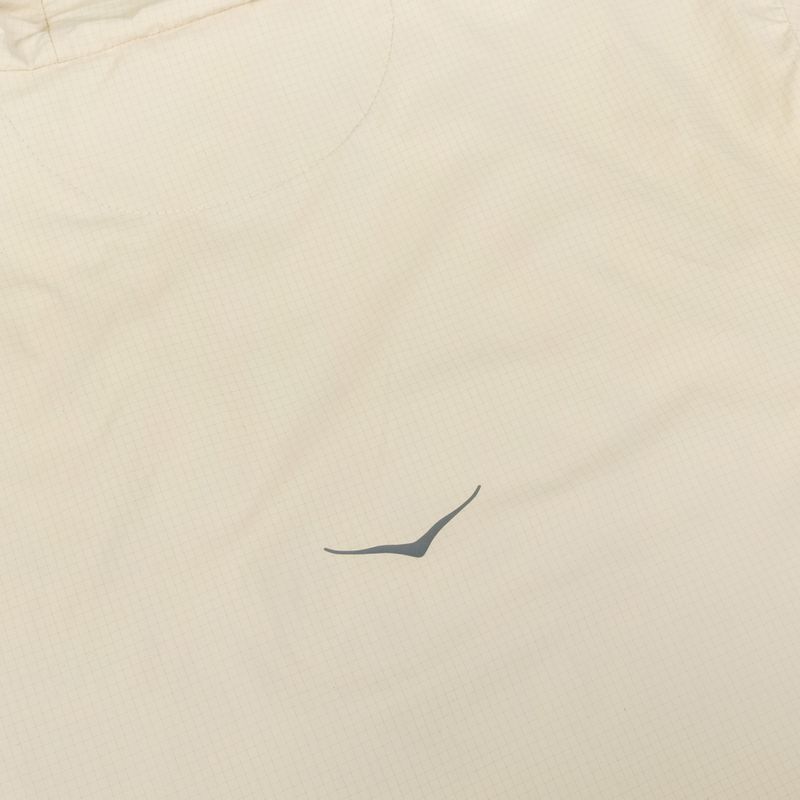 Дамско яке за бягане HOKA Skyflow Wind Jacket oat milk 4