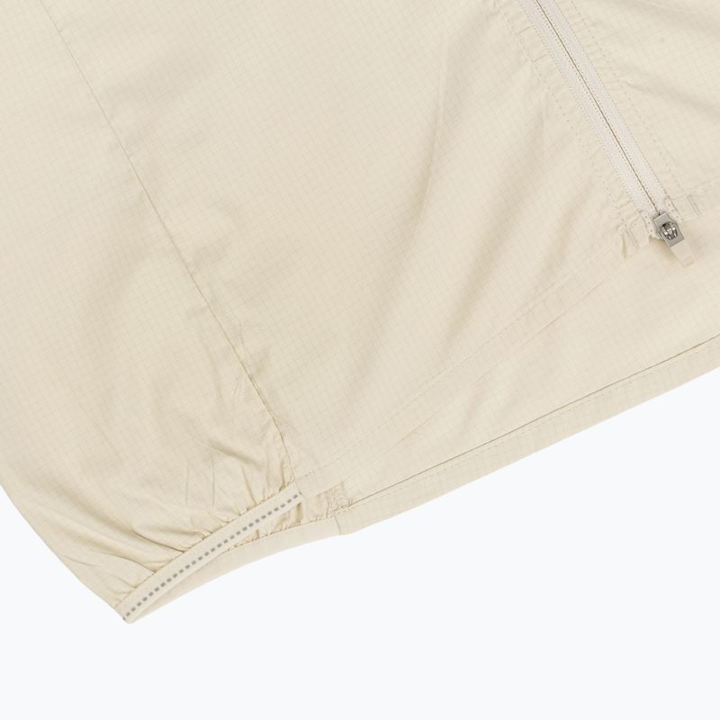 Дамско яке за бягане HOKA Skyflow Wind Jacket oat milk 5