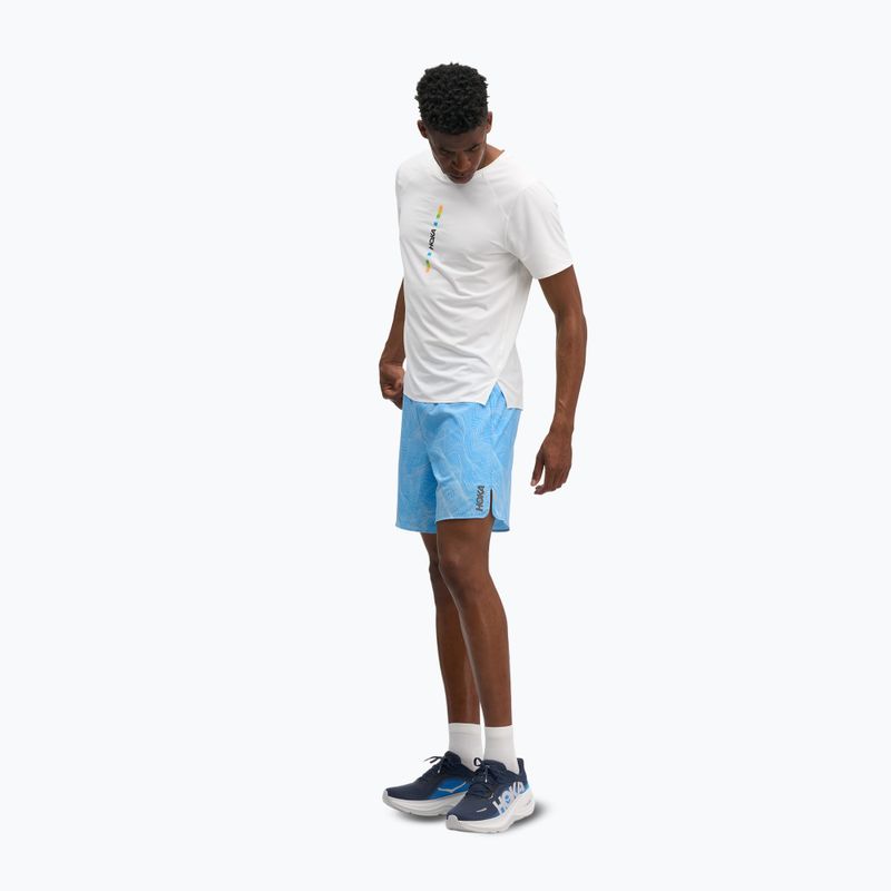 Мъжки шорти за бягане HOKA Glide Short 7" CLF PRT mineral blue 2