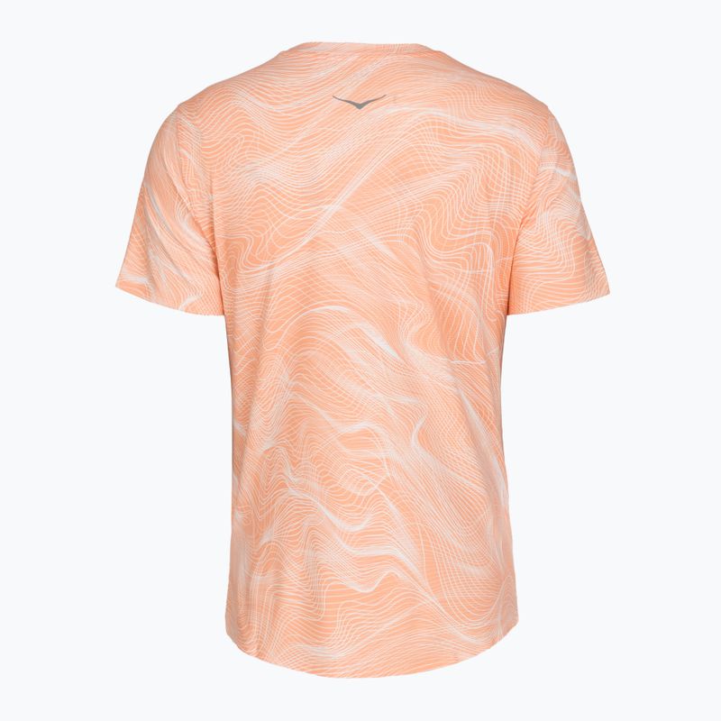 Дамска тениска за бягане HOKA EveryRun CLF PRT sunstone print 2