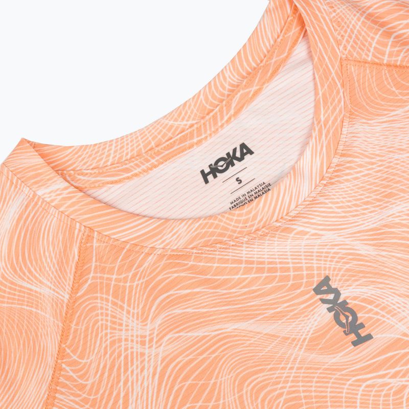 Дамска тениска за бягане HOKA EveryRun CLF PRT sunstone print 3