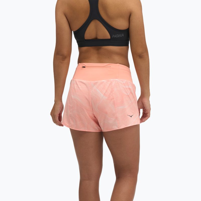 Дамски шорти за бягане HOKA Glide Short 3.5" CLF PRT sunstone print 3