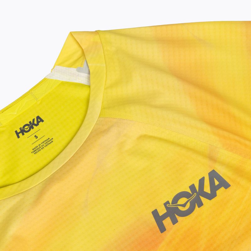 Мъжка тениска за бягане HOKA Race Day Short Sleeve TR PRT hoka citrus print 3