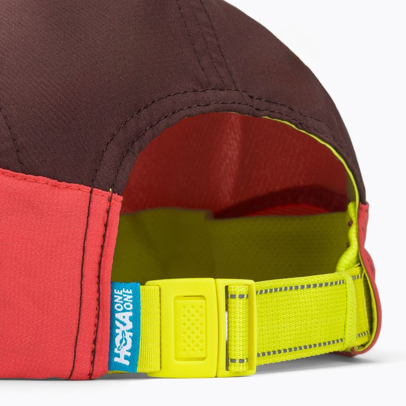 Шапка с козирка HOKA Run Hat deep mauve/red agate 4