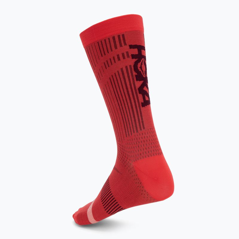 Чорапи Hoka Trail Race Crew Sock cerise 2
