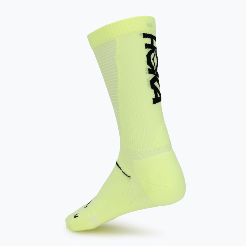 Мъжки чорапи HOKA Race Day Crew Sock neon yuzu 2