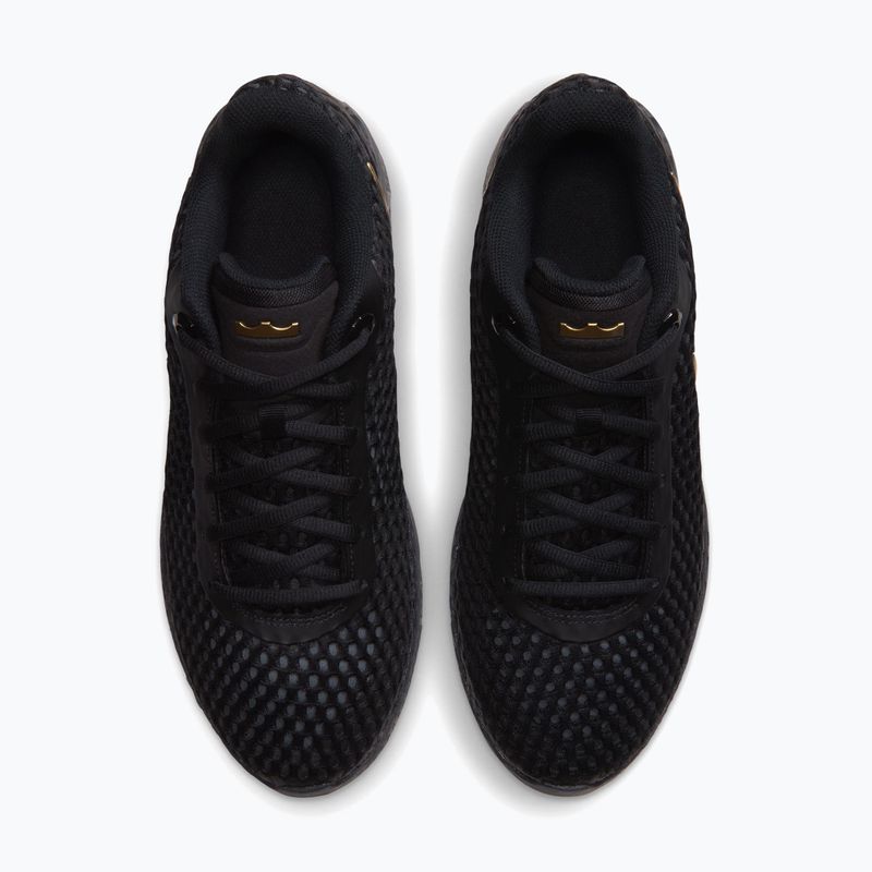 Мъжки обувки за баскетбол Nike LeBron Witness X black/black/iron grey/metallic gold 5