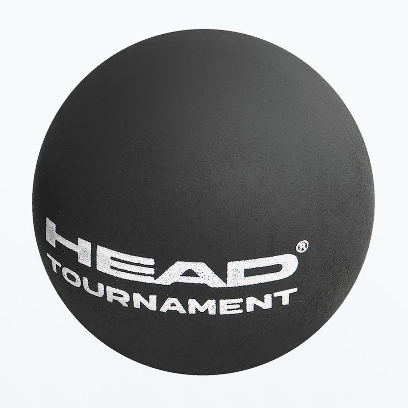 Топка за скуош HEAD Tournament Squash Ball черна 2