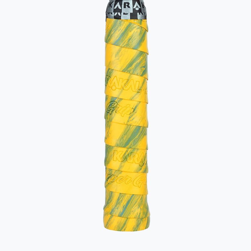 Грип за скуош ракета Karakal Pu Super Grip Multi yellow / green 2