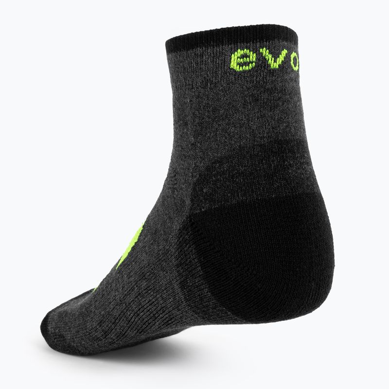 Чорапи за тенис Evoq Trainer графит/черно/жълто 2