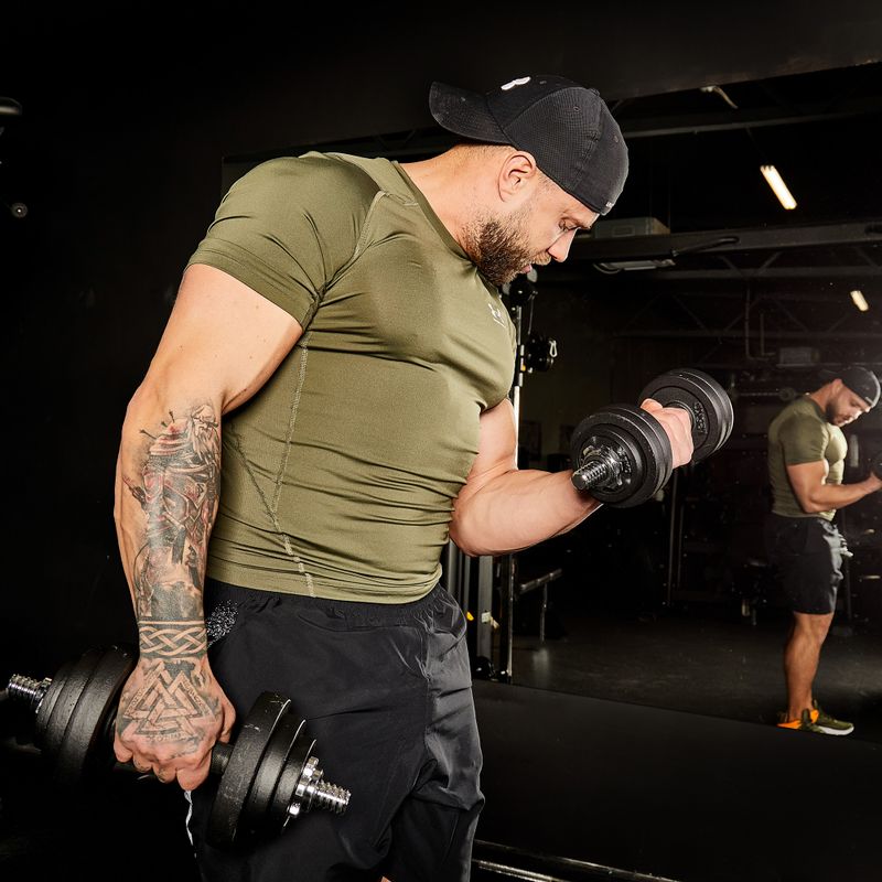 XTREXO DK50 50kg комплект дъмбели с щанга 8