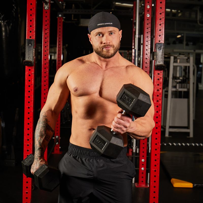 XTREXO Hex 20 кг гумирани дъмбели 11