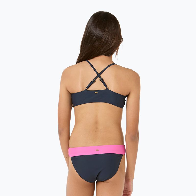 Rip Curl Block Party комплект от 3 части детски бански + тениска тъмно синьо 5