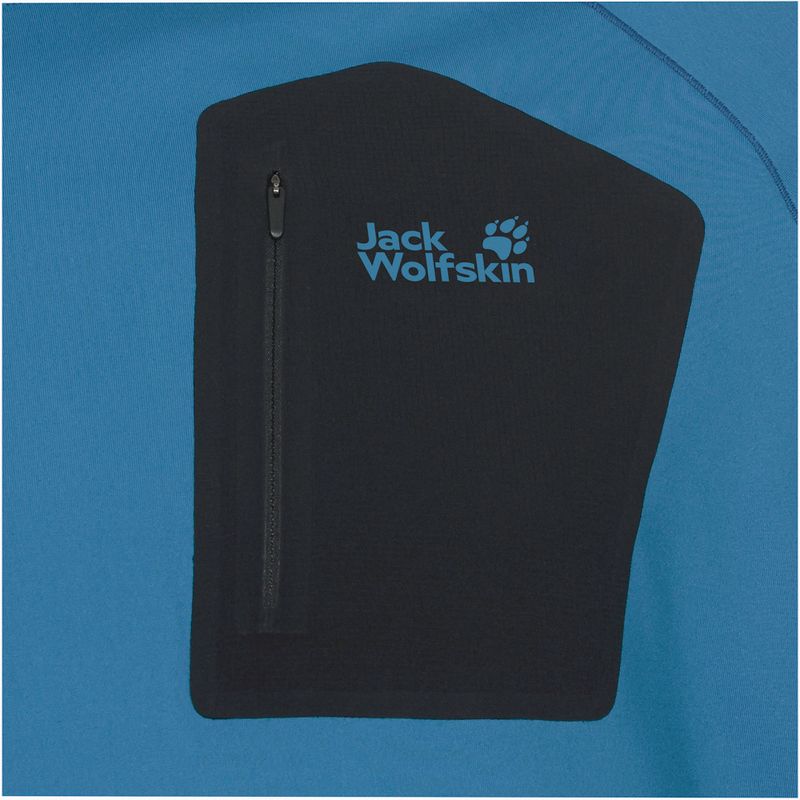 Мъжка блуза с дълъг ръкав Jack Wolfskin Prelight Trail Crew aurora blue 7