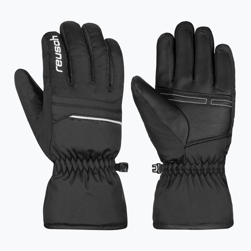 Детски скиорски ръкавици Reusch Alan Junior black/white