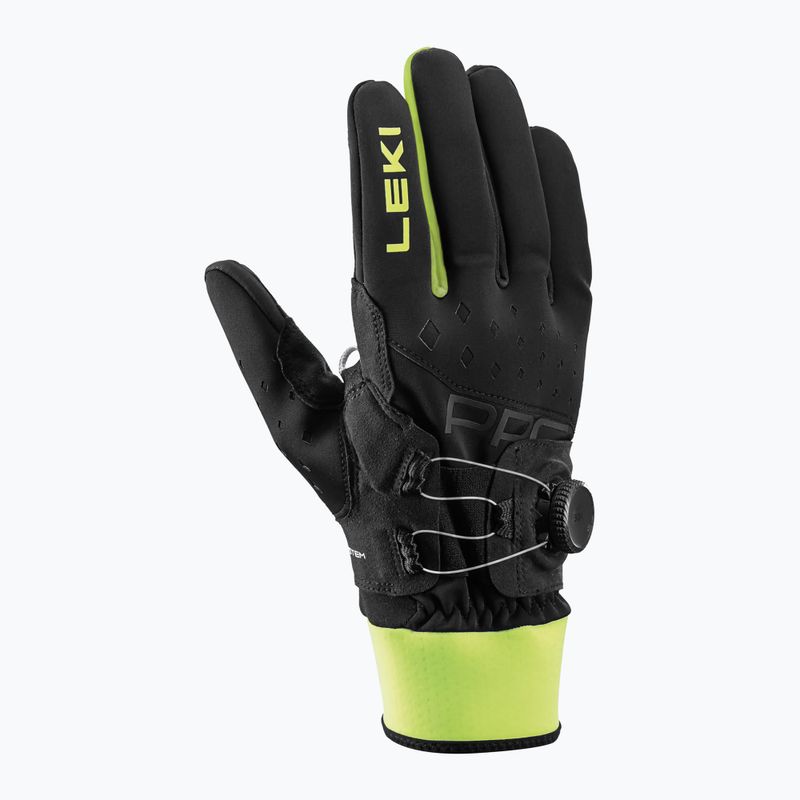 Ски ръкавици LEKI PRC Boa Shark black/neon yellow 2
