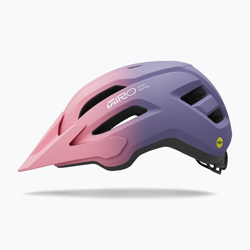 Детска велосипедна каска Giro Fixture II MIPS matte light pink/purple fade 2