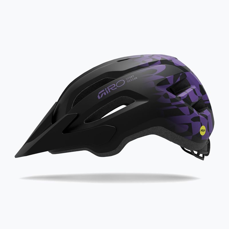 Велосипедна каска Giro Fixture II MIPS matte black/purple rush 2
