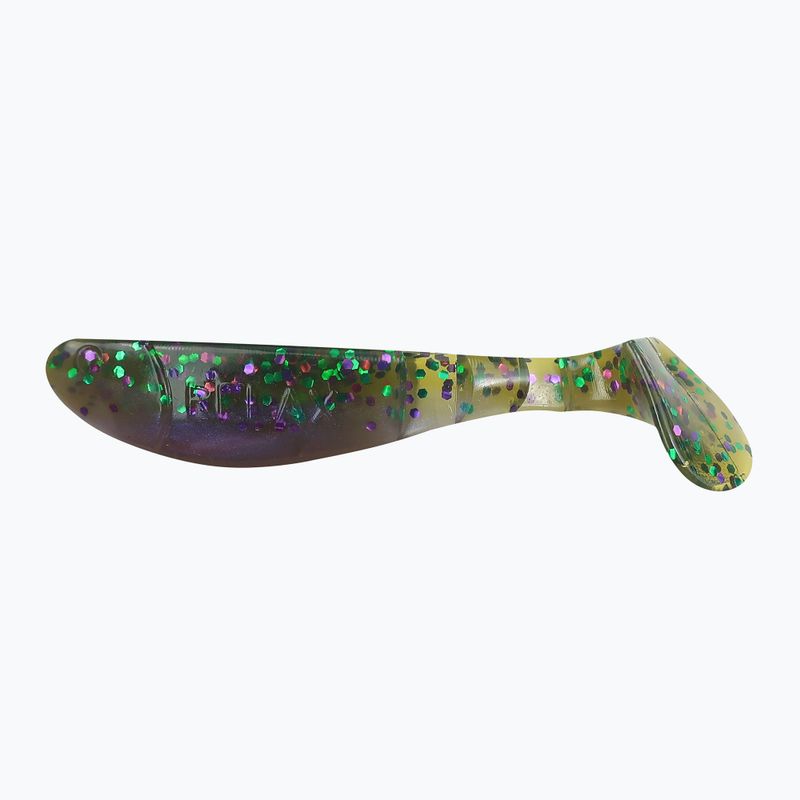 Примамка Relax Hoofed Rubber Bait 2.5 Laminated 4 бр. Лилава перла / диня-лилаво, зелен блясък BLS25