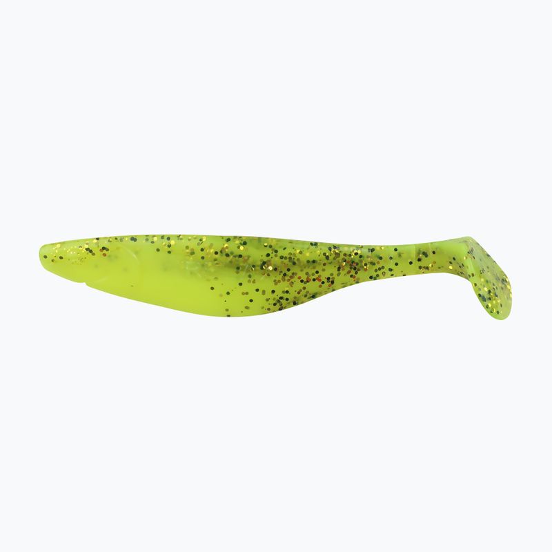 Relax Hoof 5 Ламинирана гумена примамка 3 бр. Chartreuse-Gold Black Glitter / Silk BLS5-L