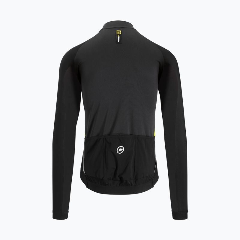 ASSOS Mille GT Пролет Есен мъжки колоездачен суитшърт черен/жълт 11.30.344.32 3