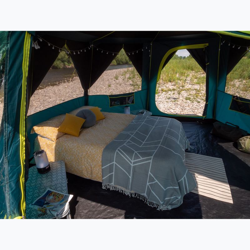 Coleman Cortes Octagon Blackout Спалня зелена Палатка за къмпинг за 8 души 10