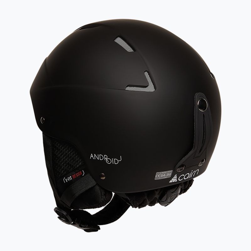 Детска скиорска каска Cairn Android Jr matte black 2