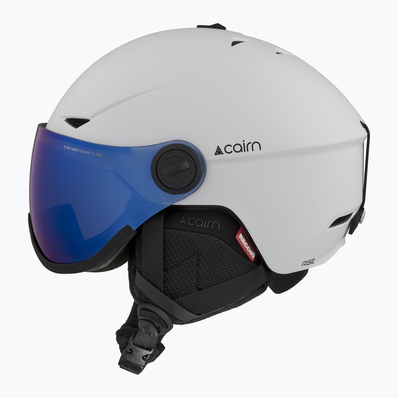 Скиорска каска Cairn Rise II Visor mat white 2