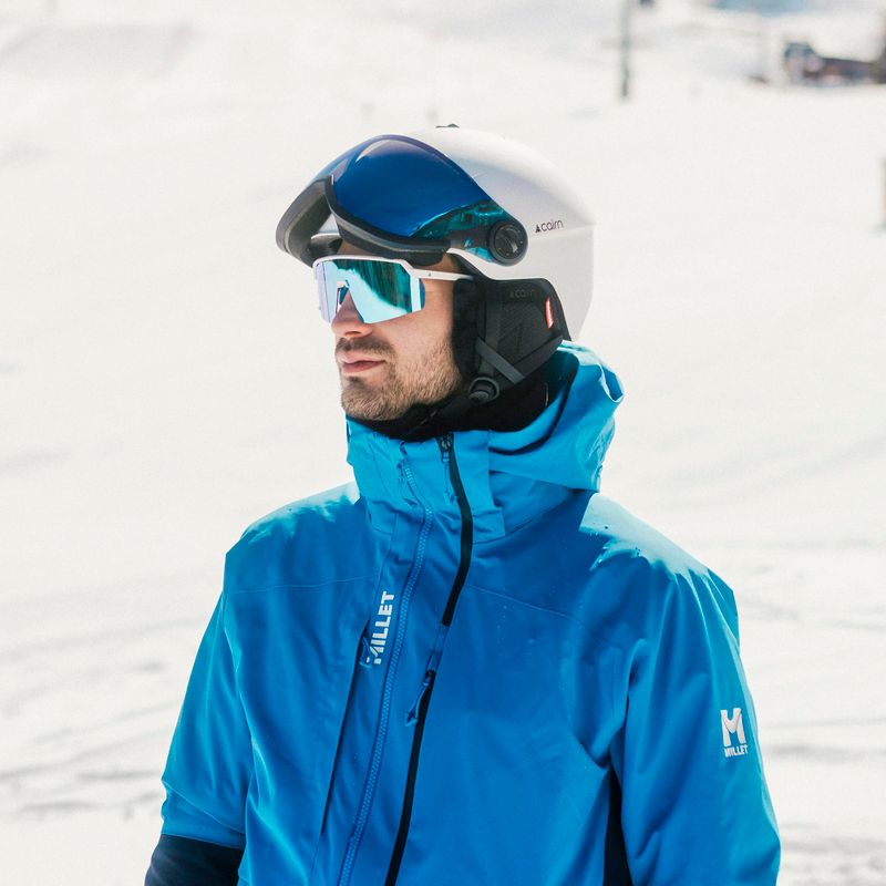 Скиорска каска Cairn Rise II Visor mat white 6