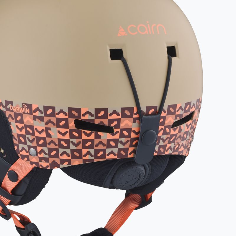 Детска скиорска каска Cairn Darwin Jr mat linen 5