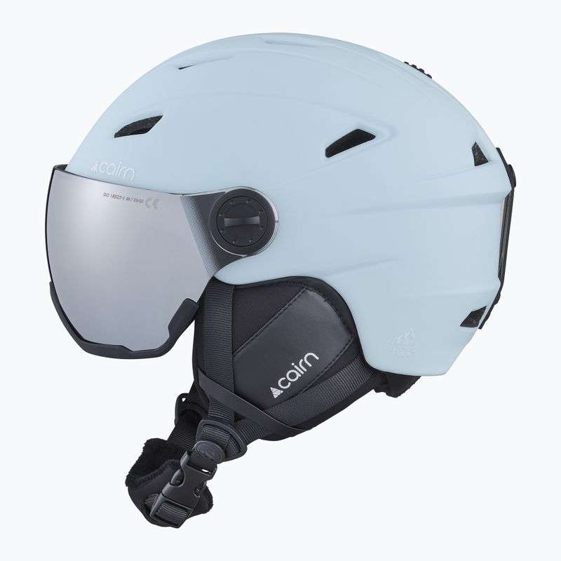 Скиорска каска Cairn Electron Visor mat sky 2