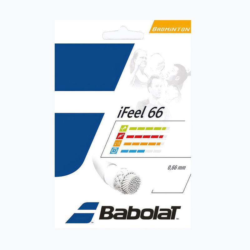Кордаж за тенис Babolat bad.iFEEL 10,2M white