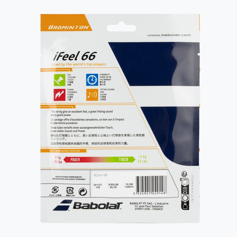 Кордаж за тенис Babolat bad.iFEEL 10,2M blue 2