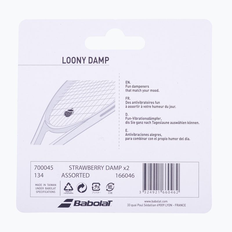 BABOLAT Strawberry Dampener Wimbledon 2 бр. бял и червен 700045 3