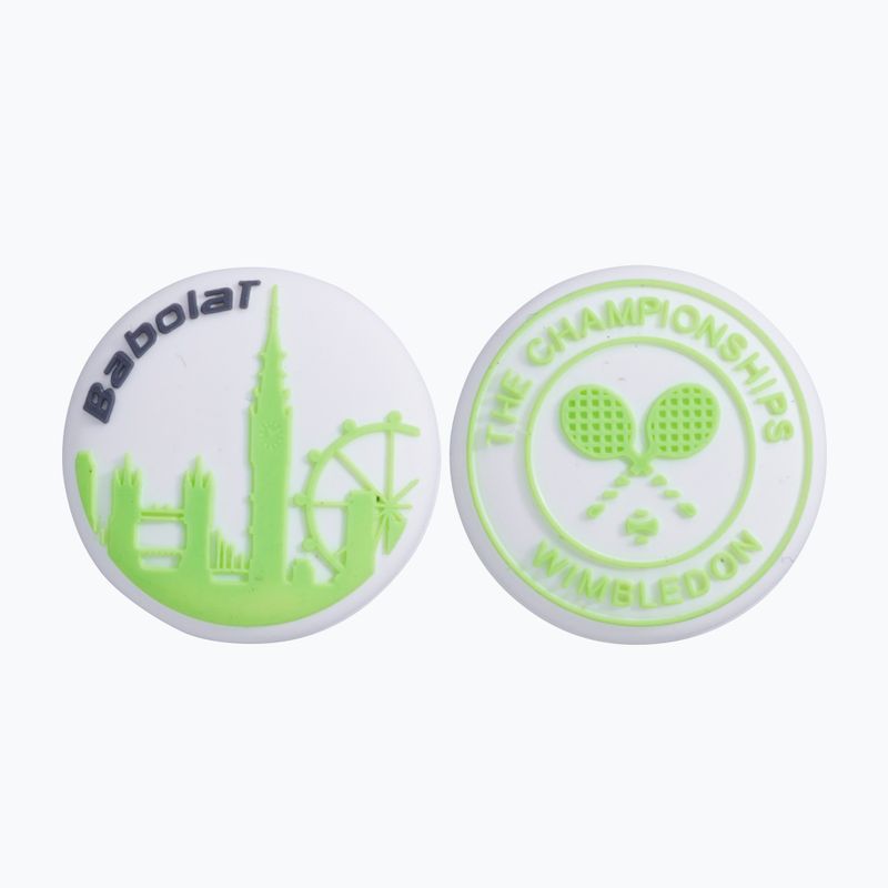 BABOLAT Заглушител Wimbledon 2 бр. бял/зелен 700044