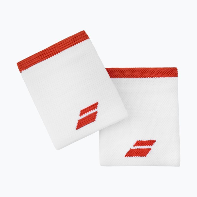 Babolat Logo Jumbo Wristband 2 бр. бяло/фиеста червено 3