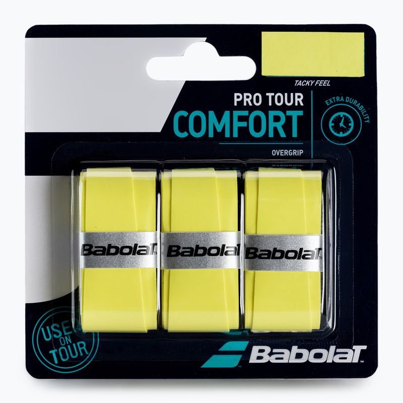 Обвивки за тенис ракета BABOLAT Pro Tour X3 жълти 653037