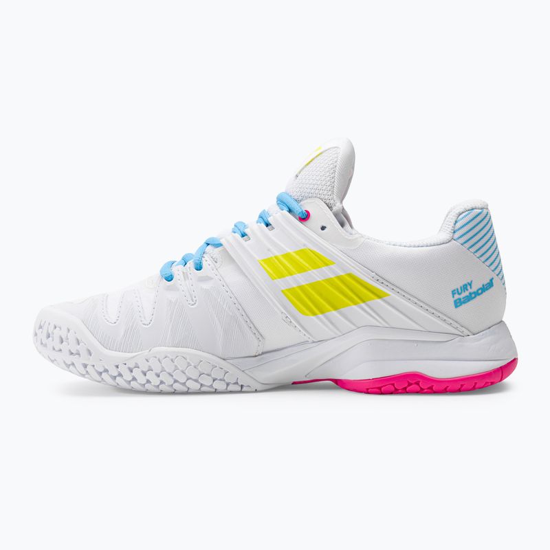 Babolat дамски обувки за тенис 21 Jet Mach 3 Clay white/sulphur spring 10