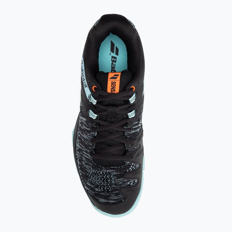 Babolat Sensa black/tanager turquoise дамски обувки за гребане 6