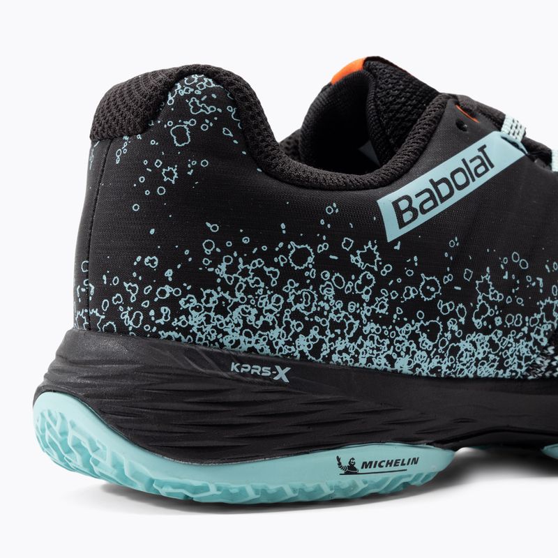 Babolat Sensa black/tanager turquoise дамски обувки за гребане 7