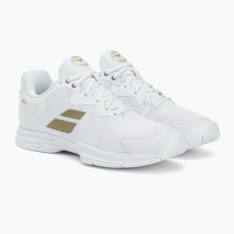 Мъжки обувки за тенис Babolat 22 SFX3 All Court Wimbledon white 30S22550 4