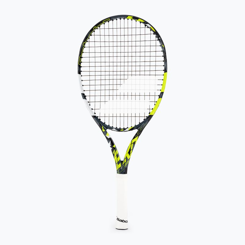 Детска тенис ракета Babolat Pure Aero Junior 25 сиво-жълта 140468
