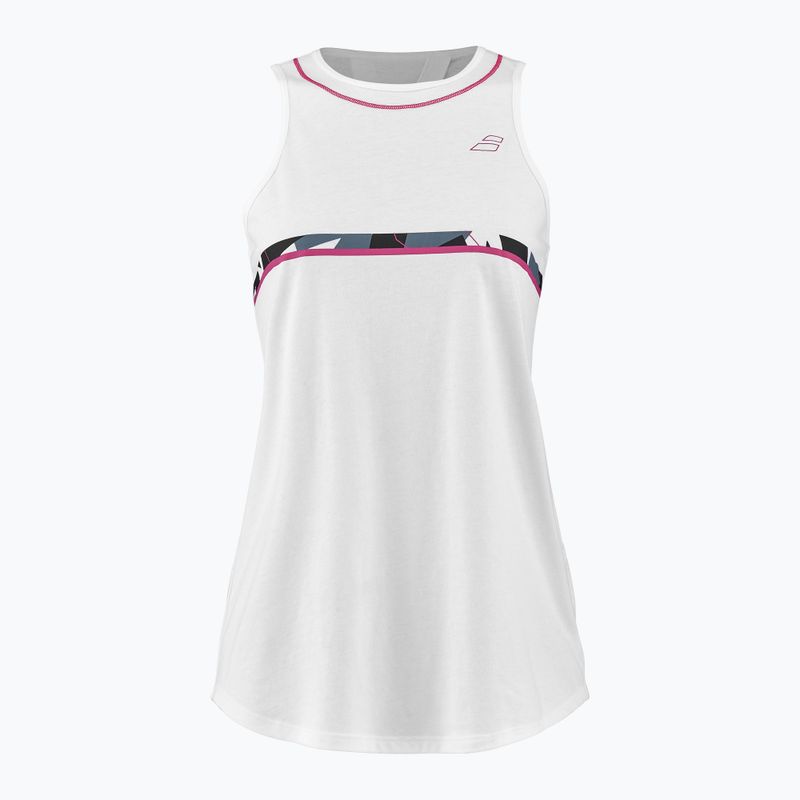 Дамска тениска за тенис Babolat Aero Cotton Tank white 4WS23072Y