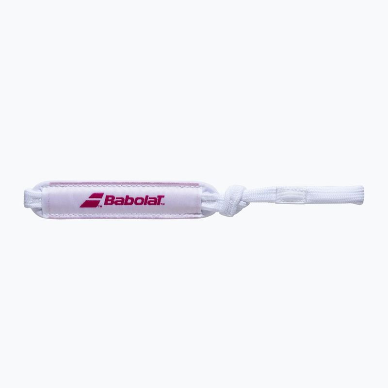 Каишка за китката Bababolat Padel white/ pink 2