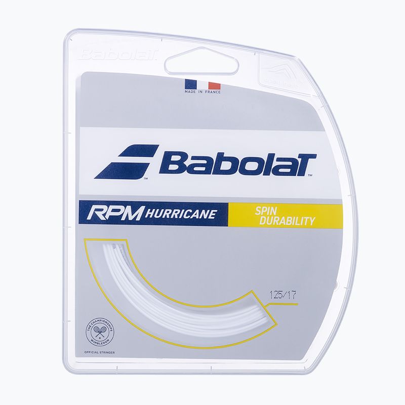 Кордаж за тенис Babolat 12 м RPM Hurricane white