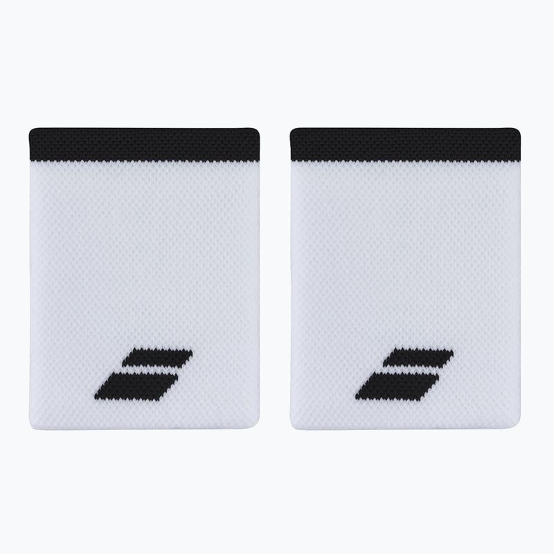 Хавлиен накитник Babolat Logo Jumbo Wristband 2 бр. white/black