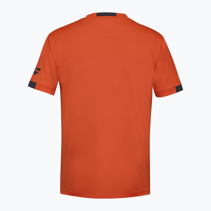 Детска тениска Babolat Play Crew Neck Jr fiesta red 2