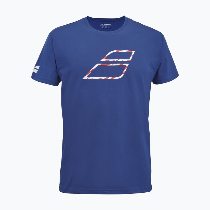 Мъжка тениска Babolat Exercise Big Flag sodalite blue