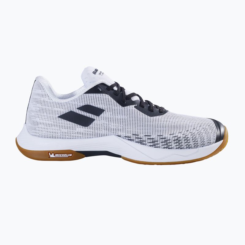 Мъжки обувки за бадминтон Babolat Shadow Spirit 2 white/ black 9
