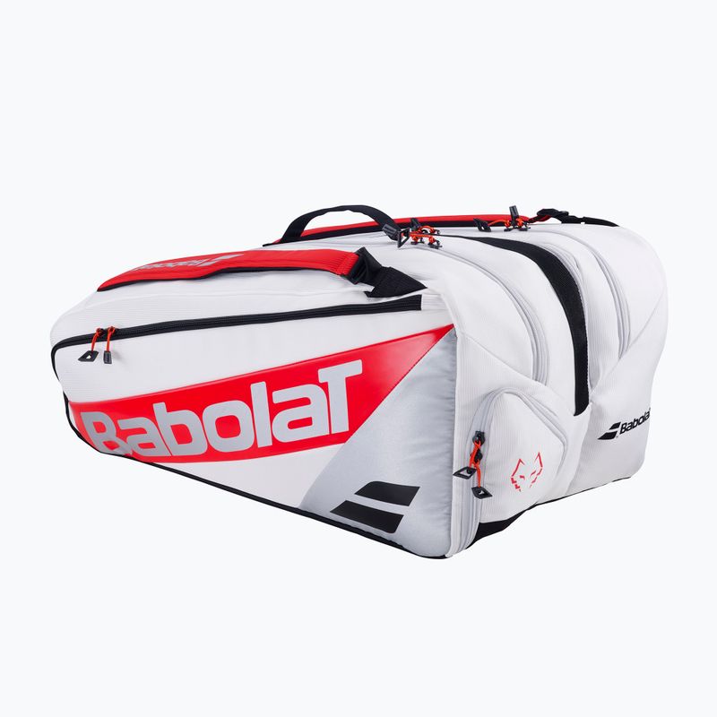 Чанта за падел Babolat RH Pro Juan Lebron 62 l white/ silver/ red